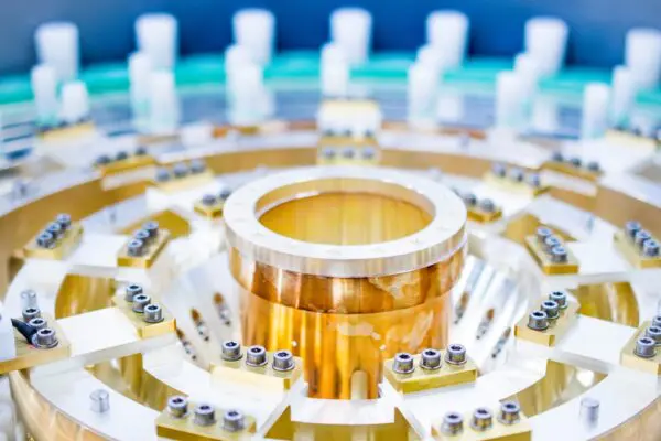 Close up picture of the inside of one of the magnets